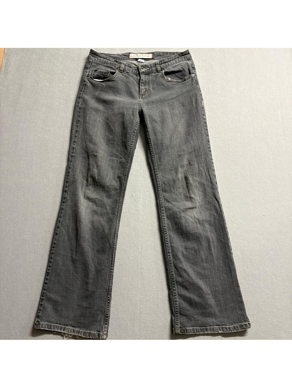Jane Doe Jeans Womens 5 Gray Denim Low Rise Bootcut Stretch Pants